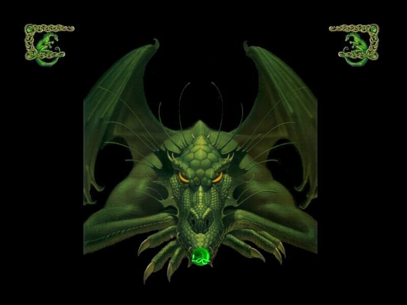 green dragon fantasy artwork