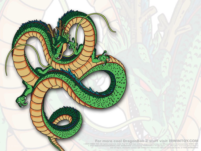 Green dragon from Dragon Ball Z