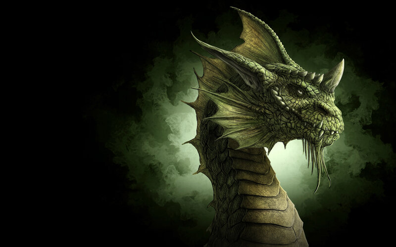 Green Dragon Head