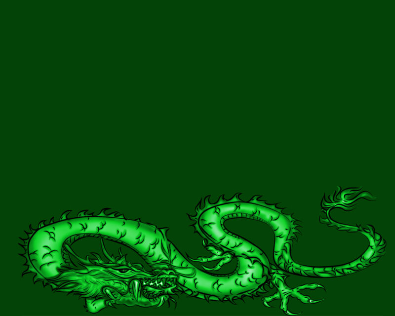 green dragon illustration