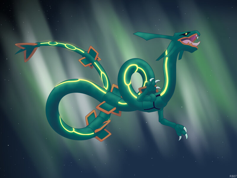 Green Dragon-like Creature — Dramatic, Night, Digital Art