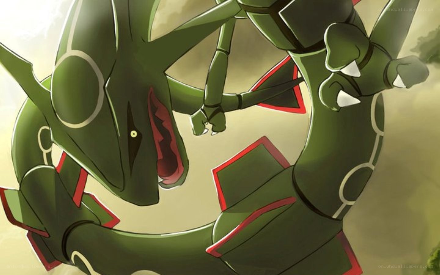 Green dragon-like Pokémon