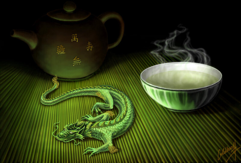 Green Dragon on Mat