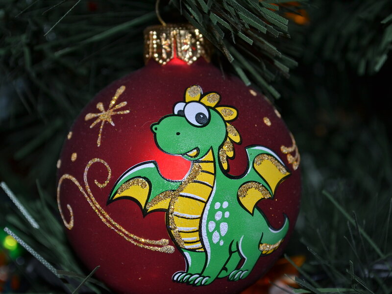 Green Dragon Ornament