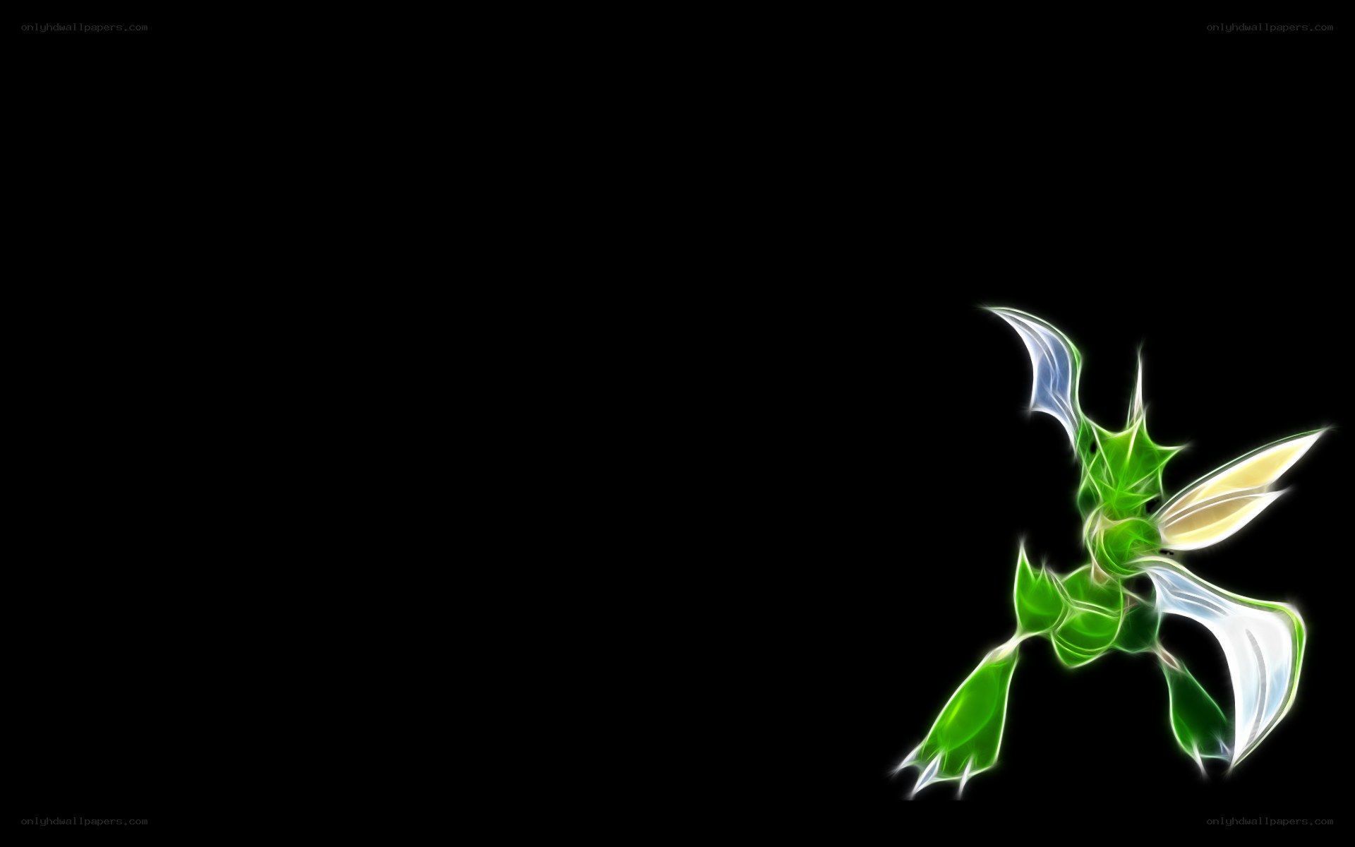 Green dragon Pokémon artwork