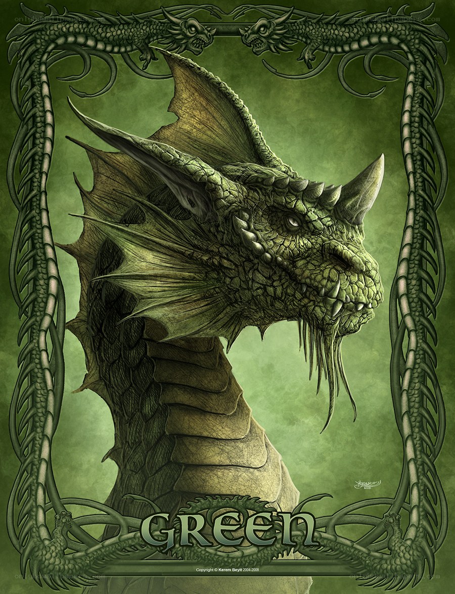 Green Dragon Portrait