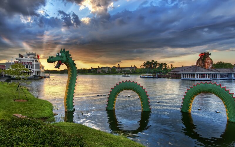 Green Dragon Sculpture