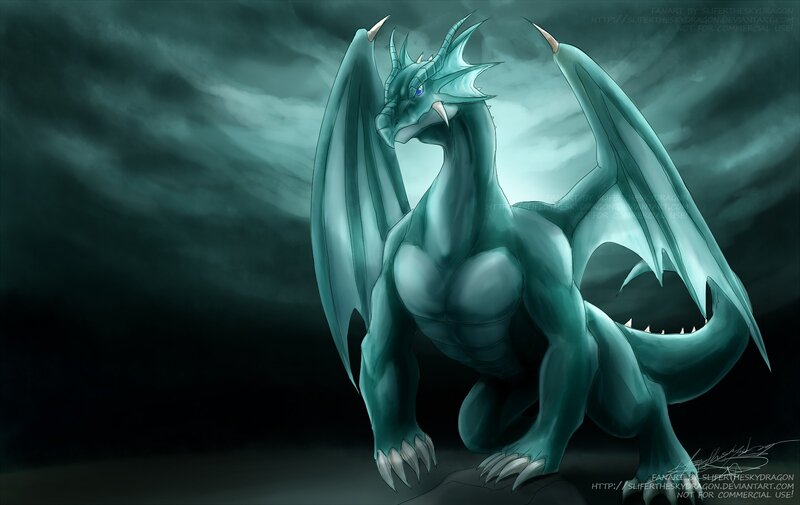 Green Dragon Standing