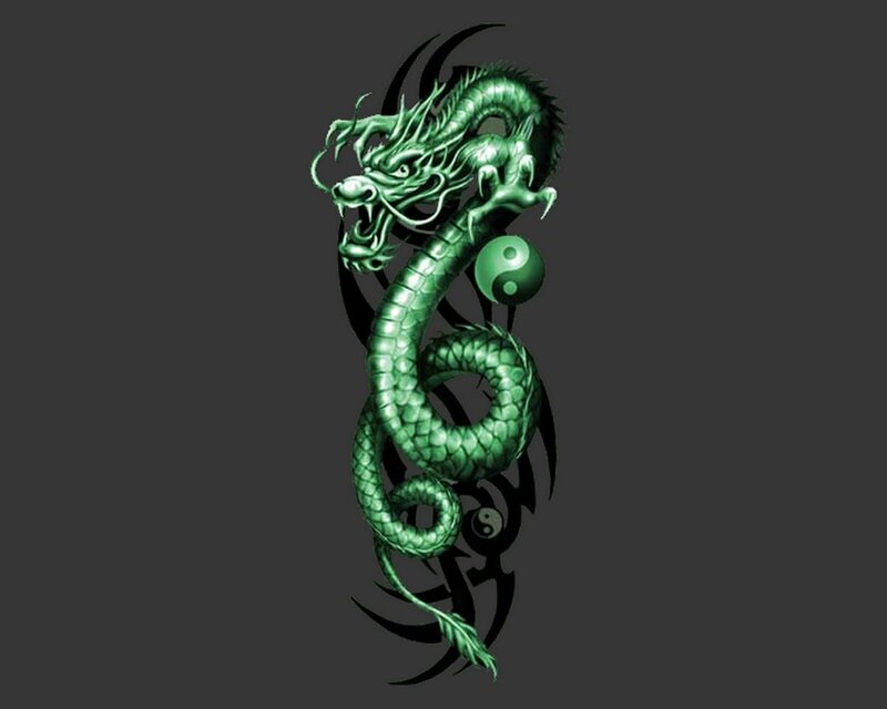 Green Dragon Tattoo