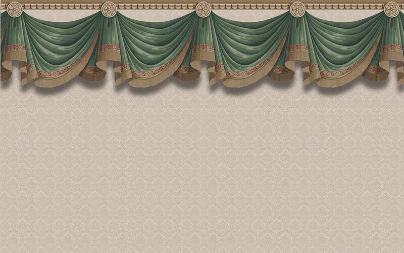 Green Drapery Valance
