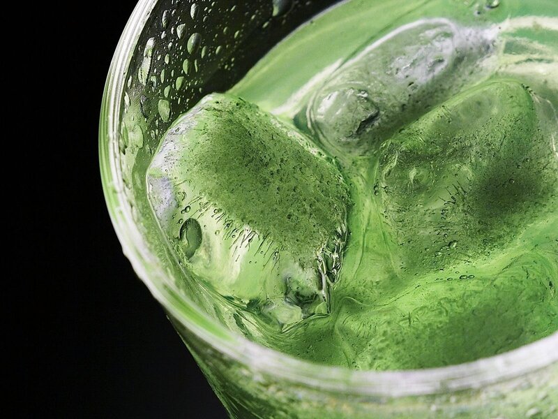 Green Drink with Ice — Cool
