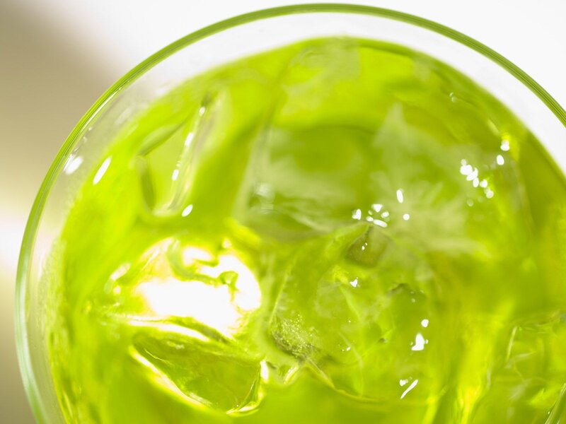 Green Drink with Ice — Refreshing, Photograph