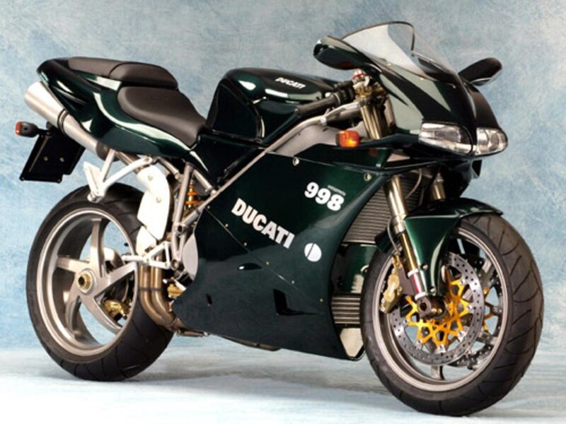 Green Ducati Motorcycle — Neutral