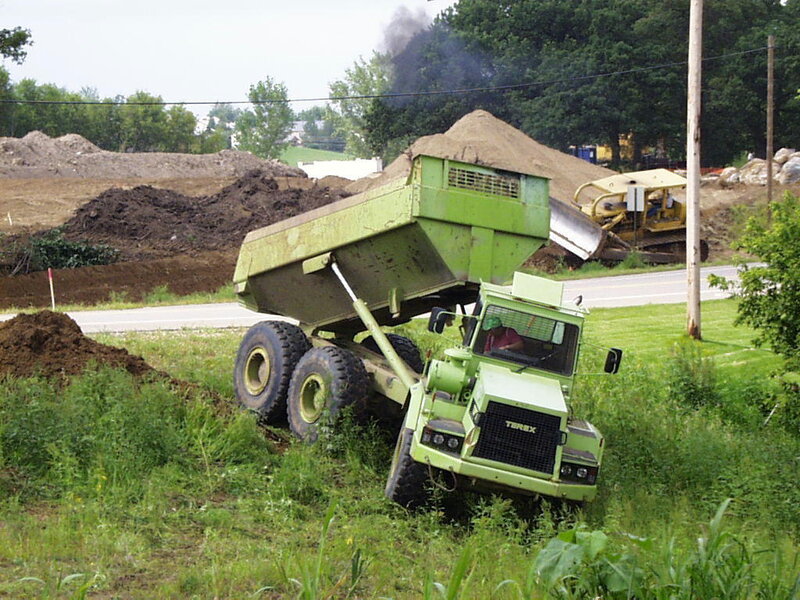 Green Dump Truck — Industrial