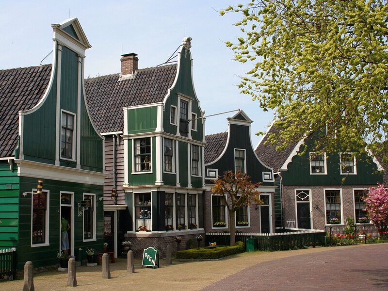 Green Dutch Houses