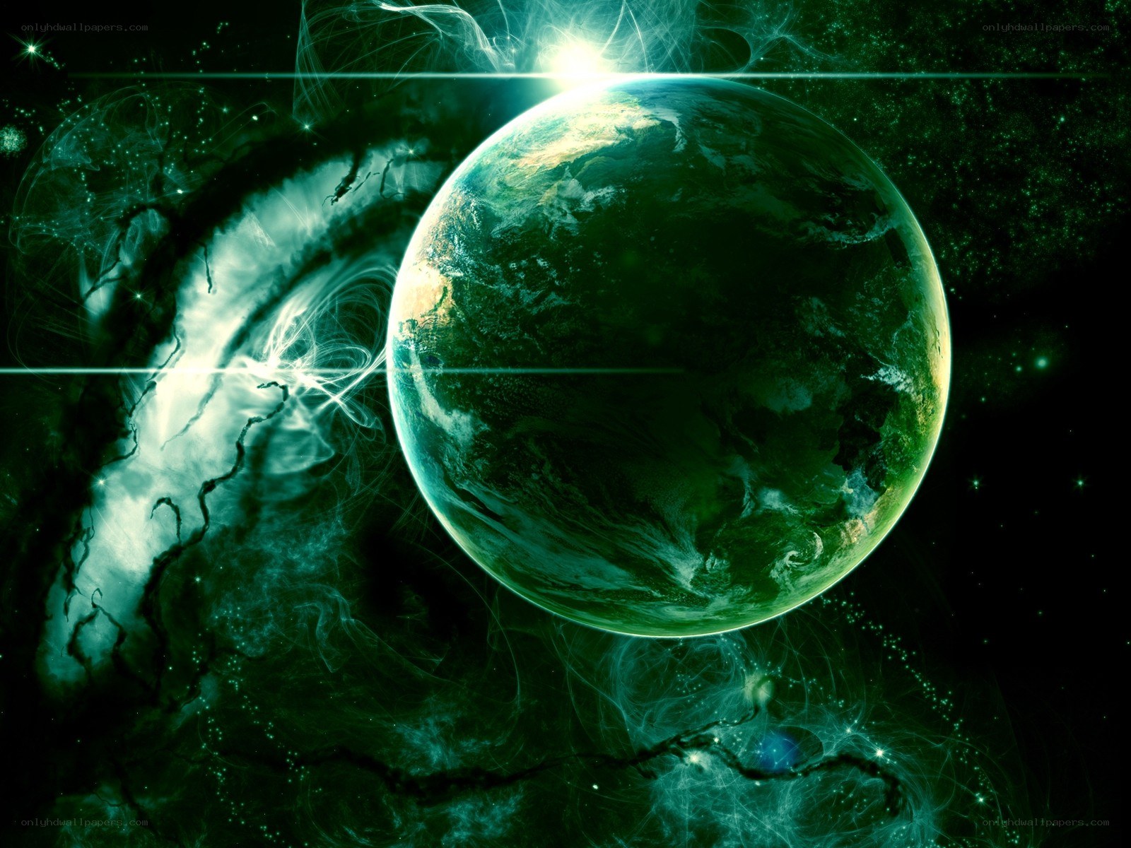 Green Earth in Space