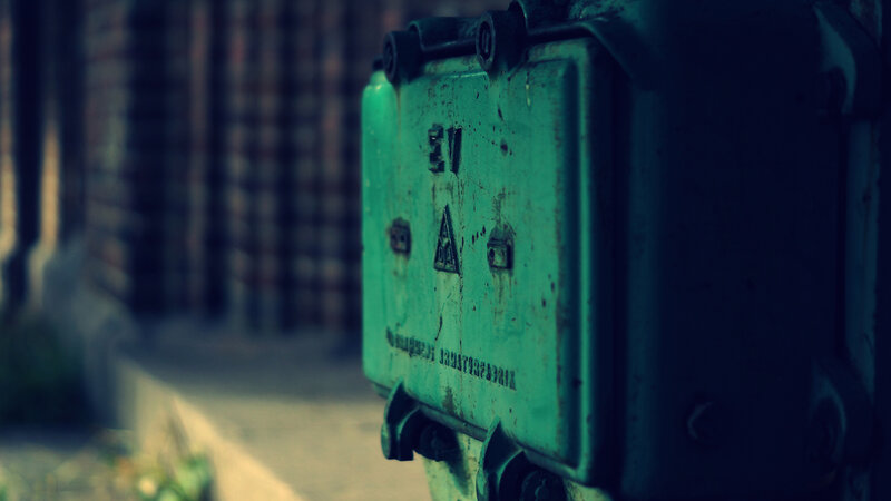 Green Electrical Box