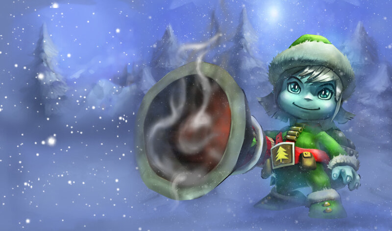 Green Elf in Winter