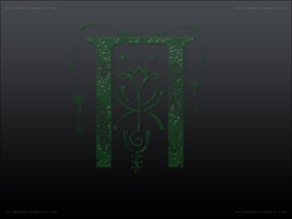 green emblem with intricate design