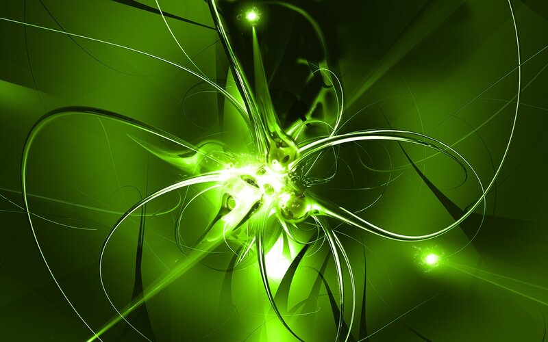 Green energy abstract art