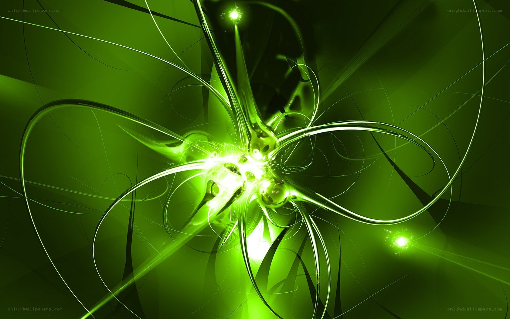 Green energy abstract art