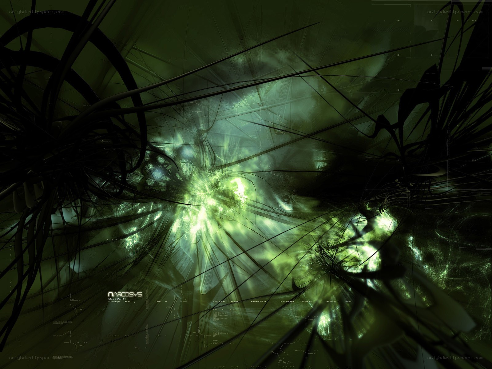green energy burst abstract