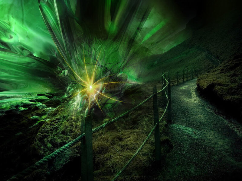 Green Energy Burst — Dramatic