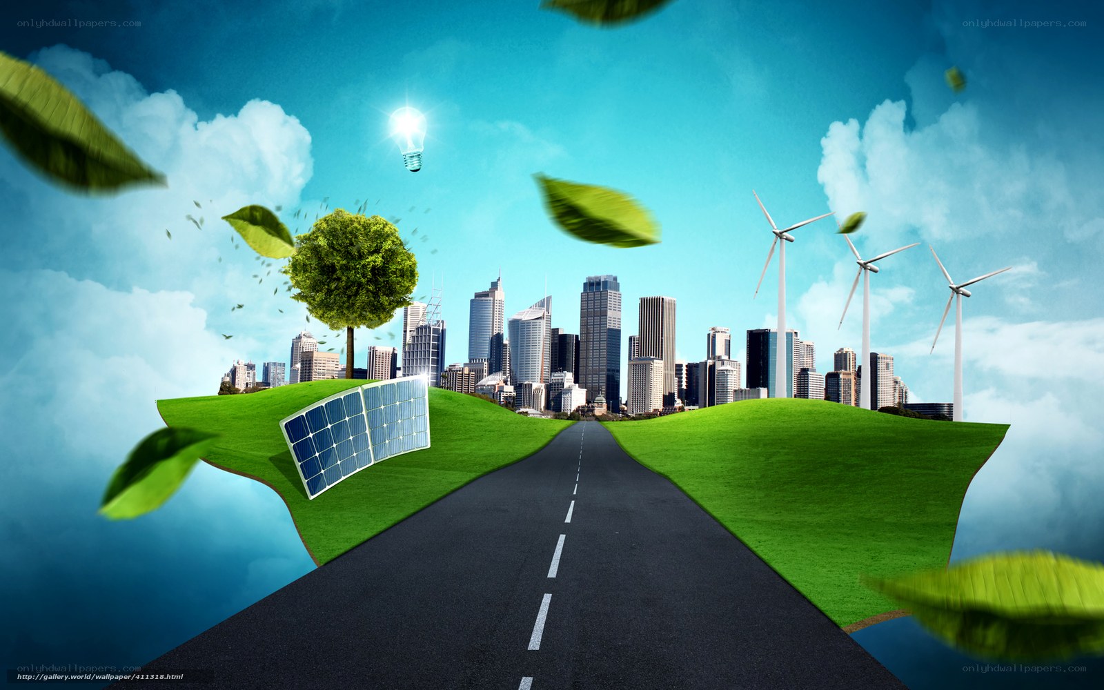 Green energy city future