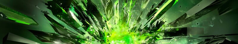 Green Energy Explosion — Dramatic, Digital Art
