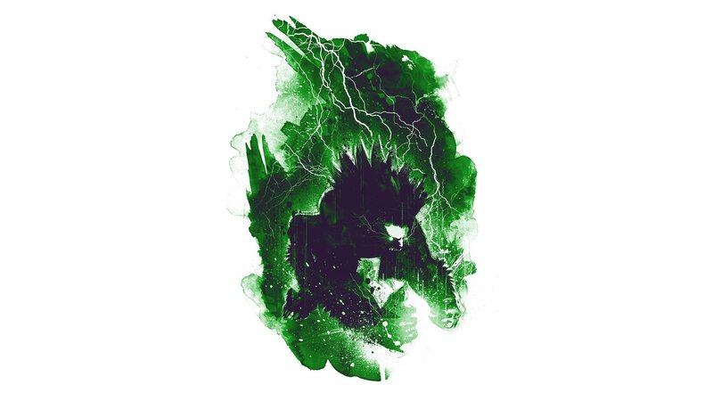 Green Energy Figure — Dramatic, Digital Art