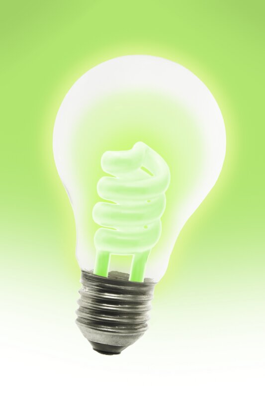 green energy light bulb