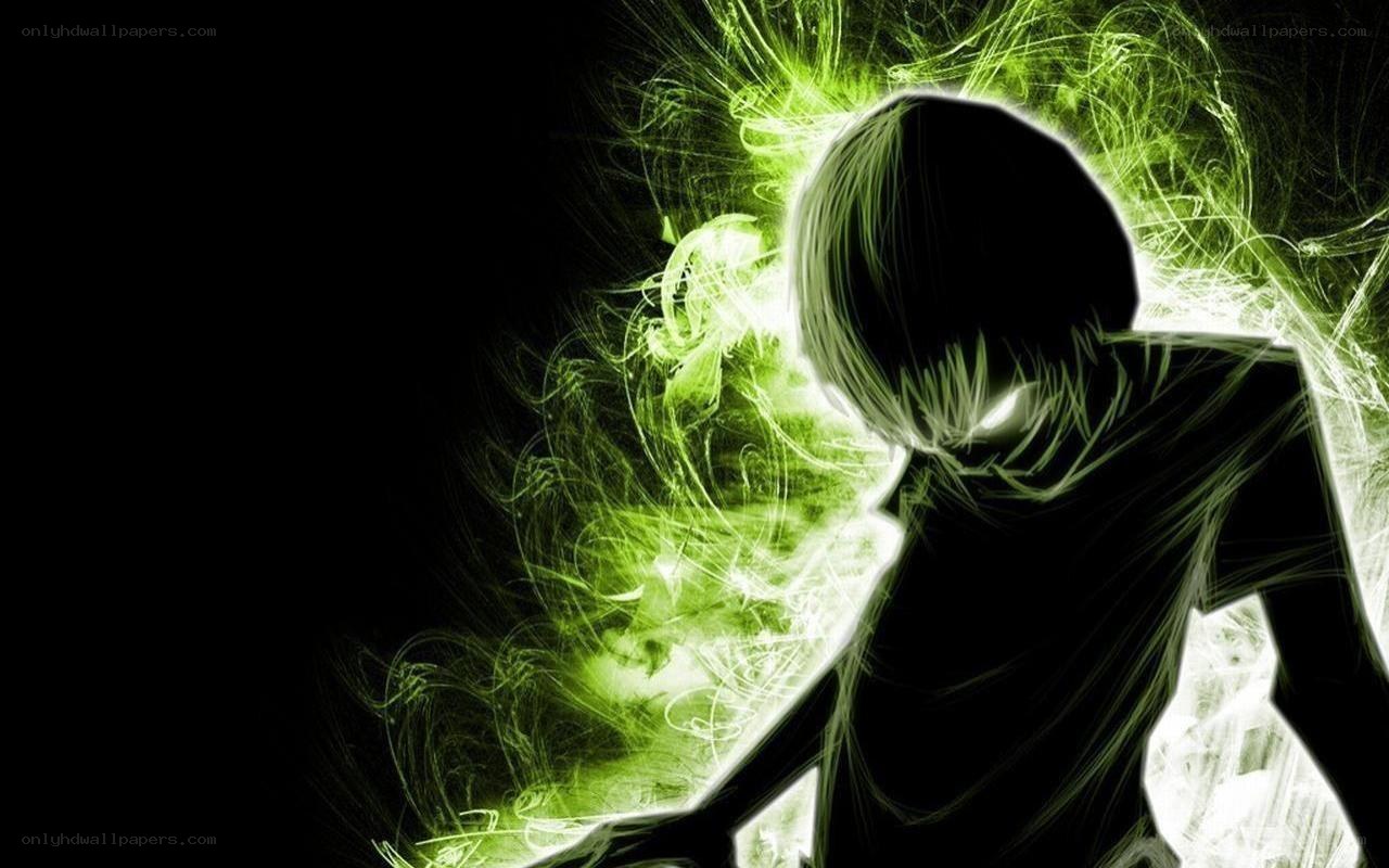 green energy silhouette