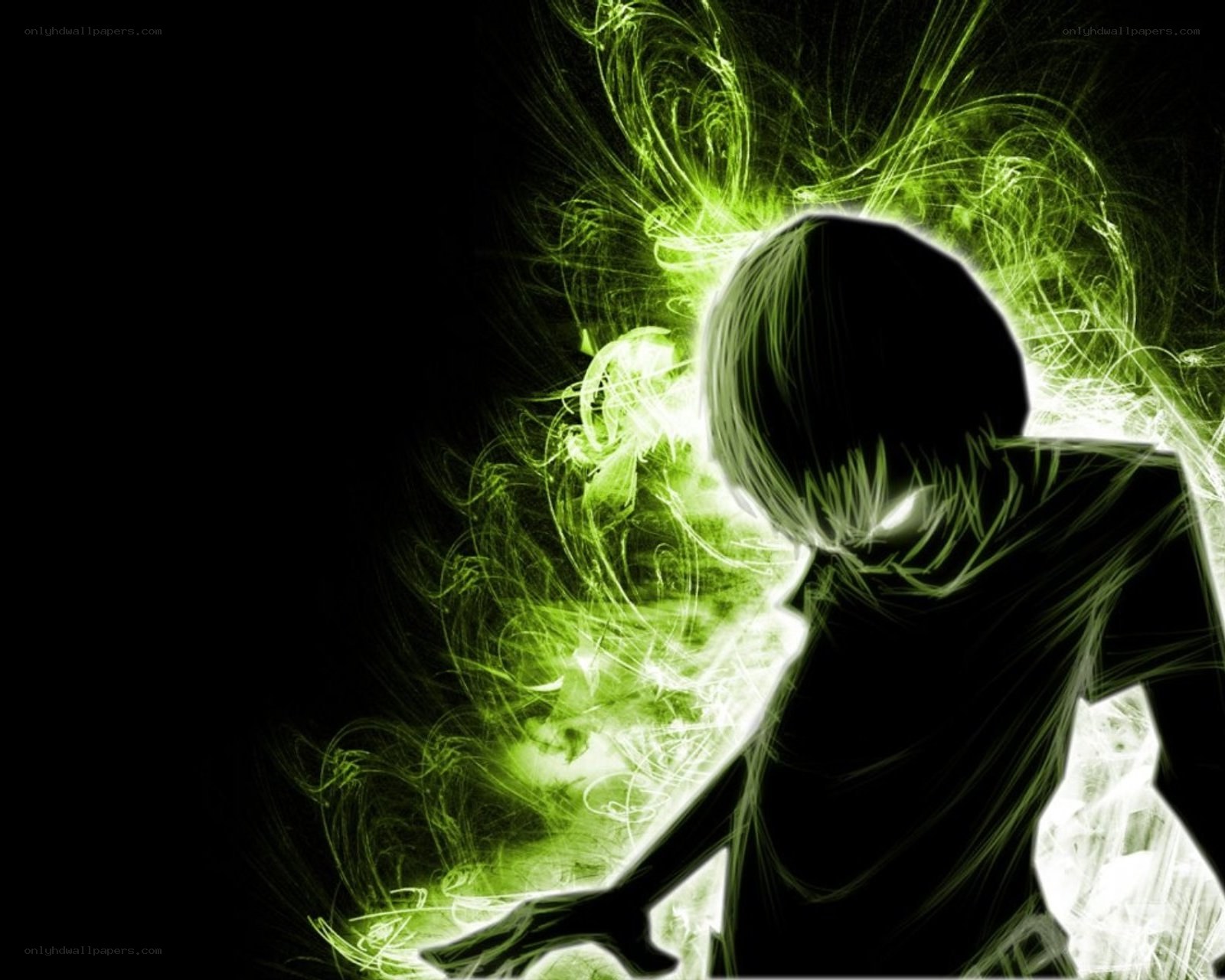 green energy silhouette