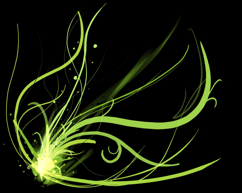 green energy swirl