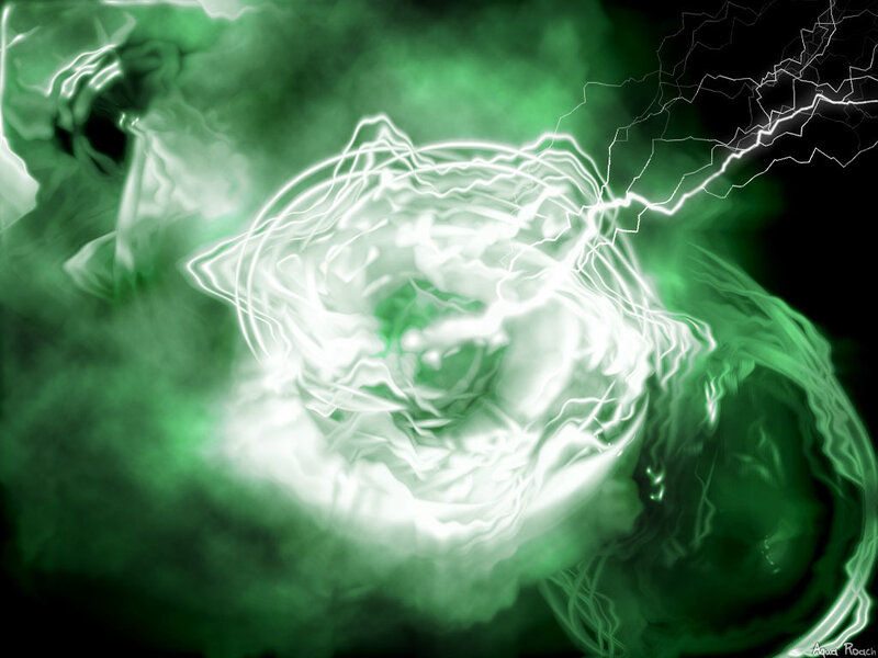 Green Energy Vortex — Dramatic