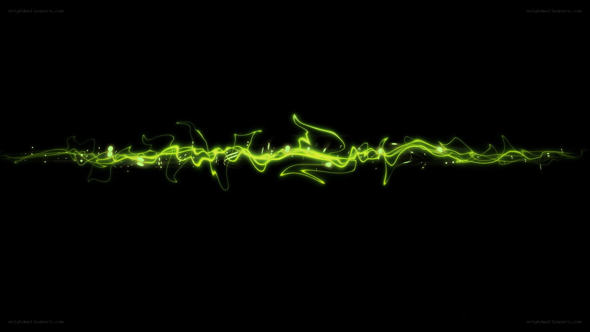 green energy wave animation