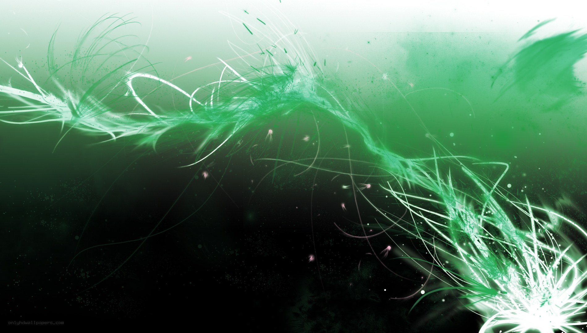 Green energy wave animation