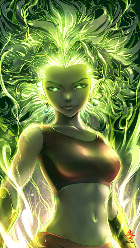 Green Energy Woman