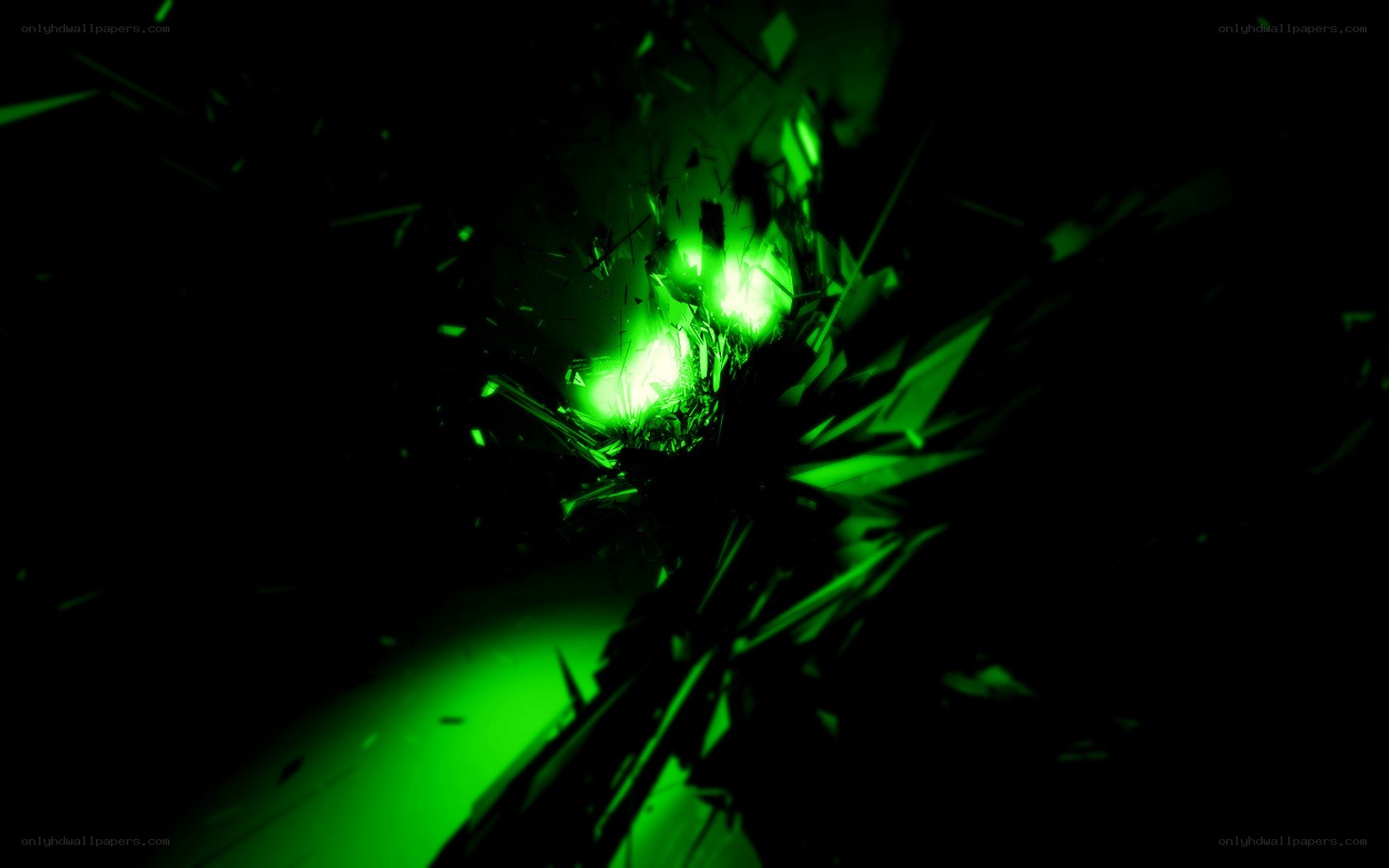 green explosion abstract background