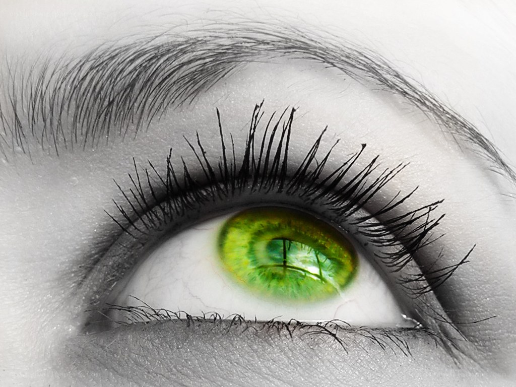 green eye close-up
