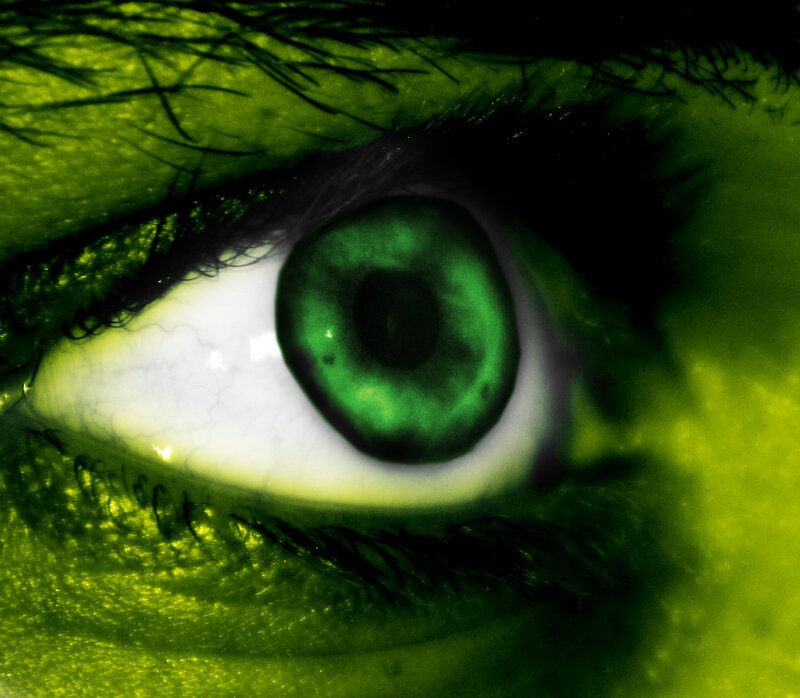 green eye close-up