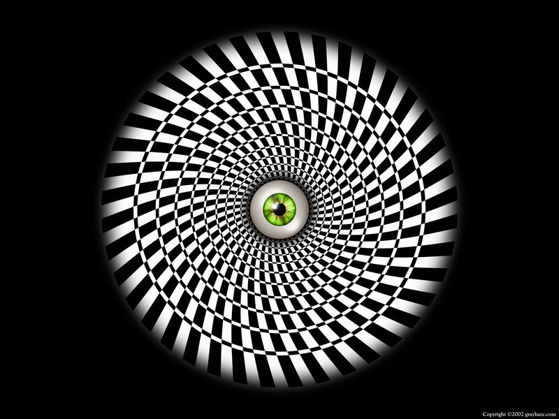 Green Eye in Tunnel