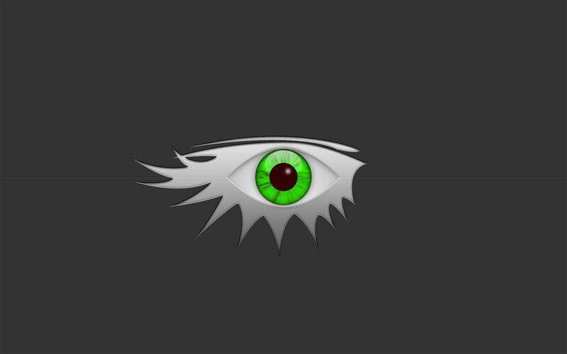 green eye logo design