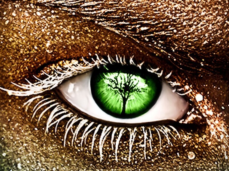 Green Eye with Tree