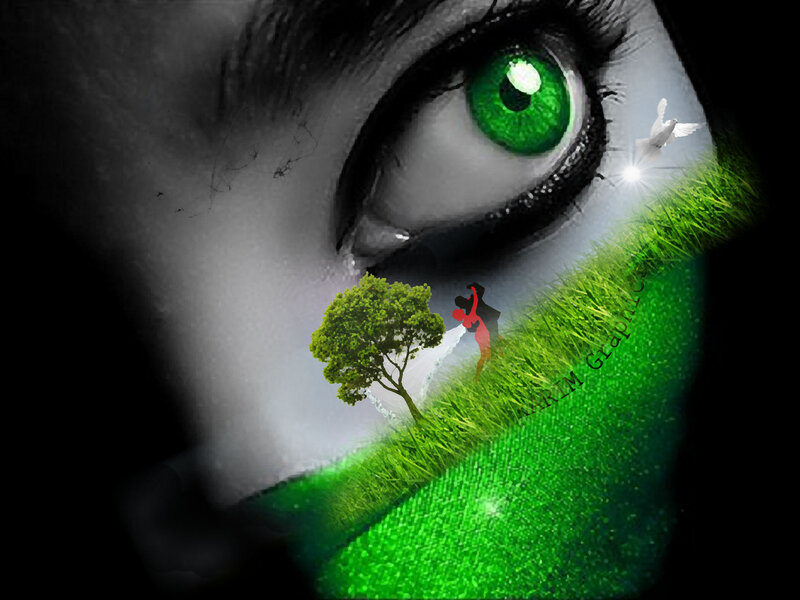 Green-eyed Person — Green