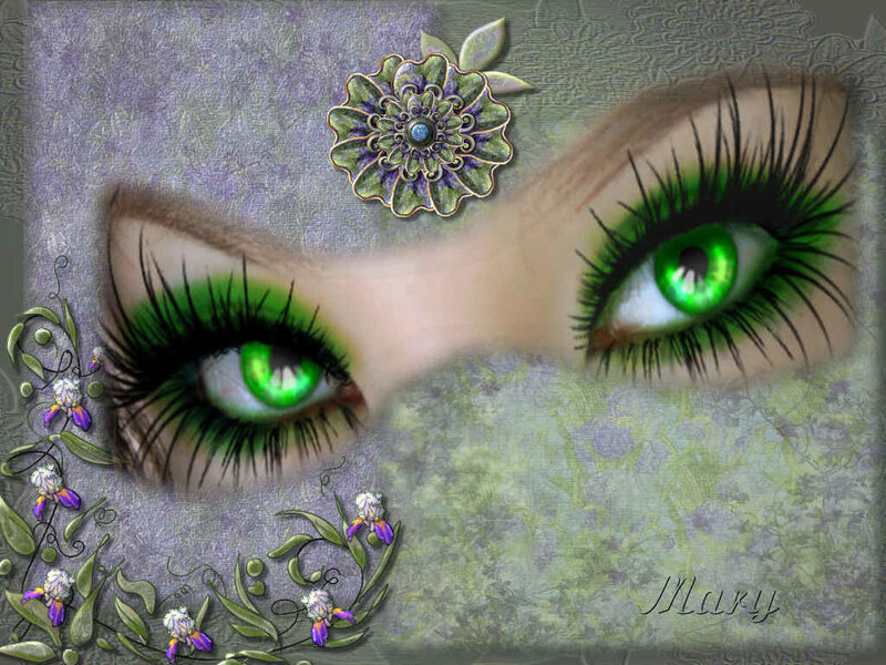 Green-eyed Woman — Green