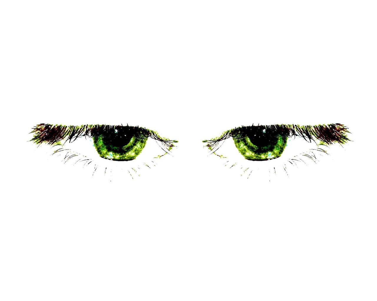 green eyes close-up