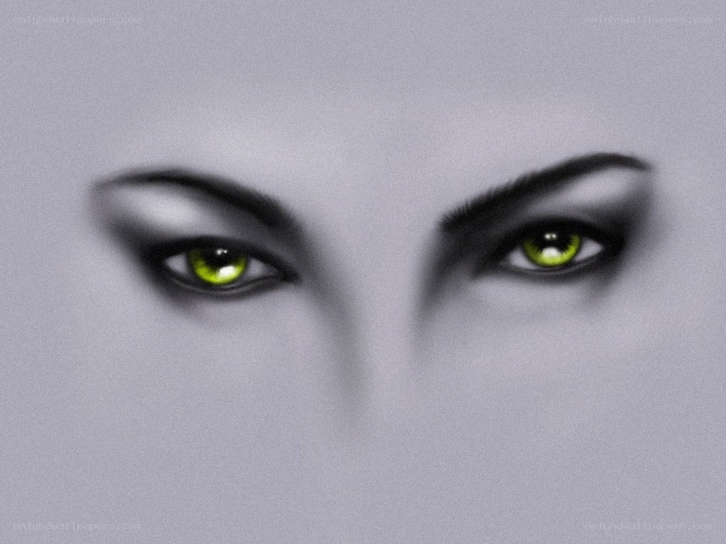 green eyes in grayscale