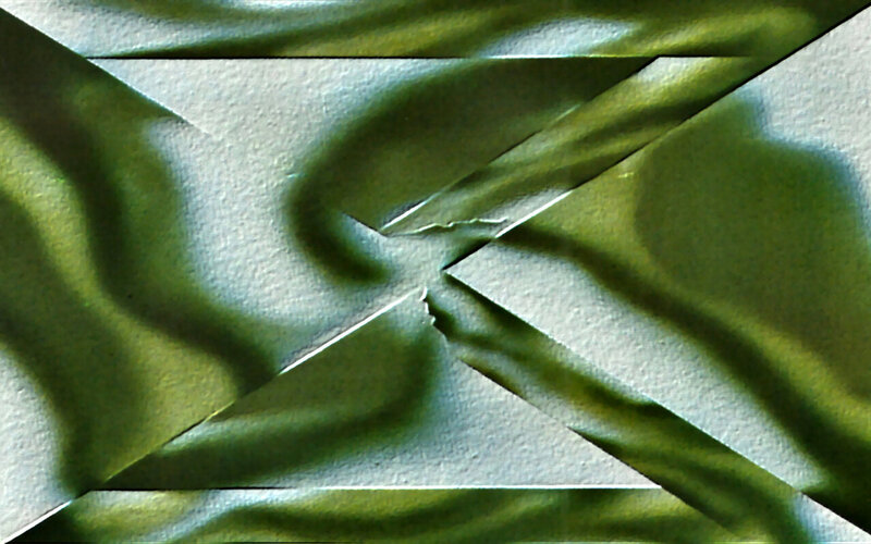 Green Fabric Folds
