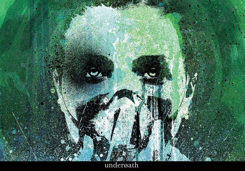 green face with tears